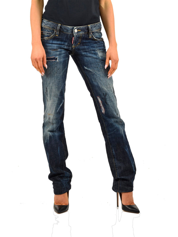 Dsquared2 Slim Jean Blue Women Cotton Buttons Mod.S72LA0357S30293089