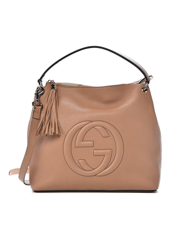 Gucci Soho Beige Women's Handbag Leather Cellarius Mod. 536194 A7M0G 2754 