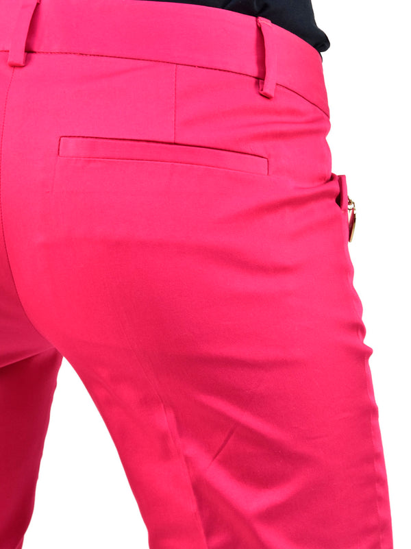 Dsquared2 Fuchsia Trousers Women Cotton Buttons Mod.S72KA0439S40221055