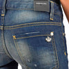 Dsquared2 Super Slim Jean Blue Women Cotton Buttons Mod.S72LA0367S30329089