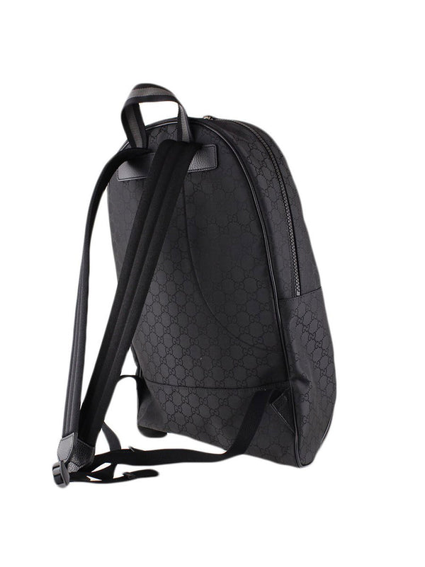 Gucci Black Men's Backpack GG Canvas Fabric Zipper Mod. 449181 G1XYN 001 