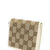 Gucci White Women's Wallet Original GG Fabric and Leather Mod. 346056 KY9LG 9780