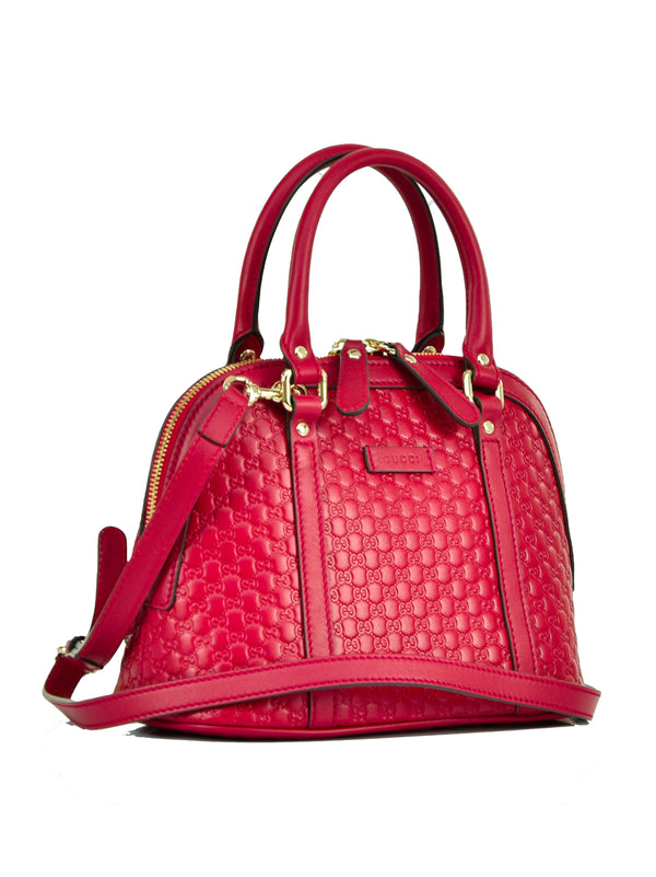 Gucci Red Women's Handbag Leather Microguccissima Mod. 449654 BMJ1G 6420 