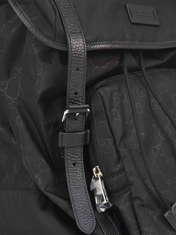 Gucci Black Men's Backpack Nylon Fabric Dollar Tascone Mod. 510336 K28CN 1000 