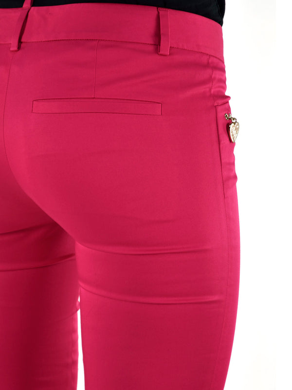 Dsquared2 Pantalone Fucsia Donna Cotone Bottoni Mod.Mod.S72KA0429S40221055