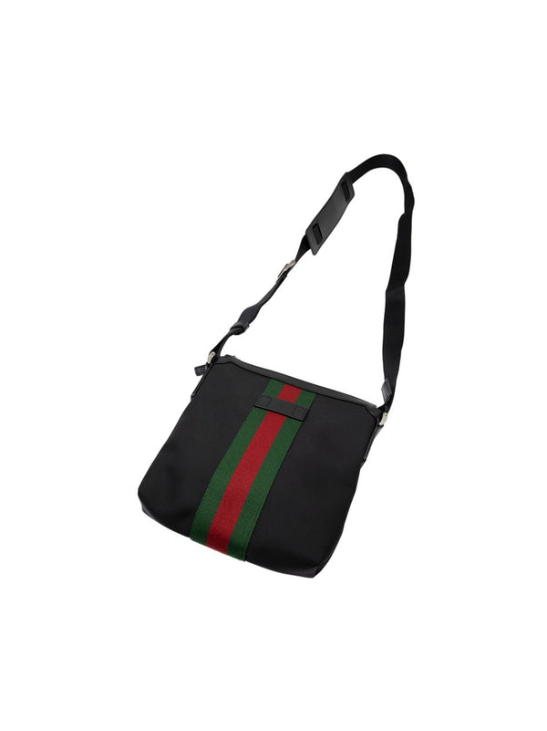 Gucci Borsello Messenger Nero Uomo Technocanvas Cerniera Mod. 631195 KWT7N