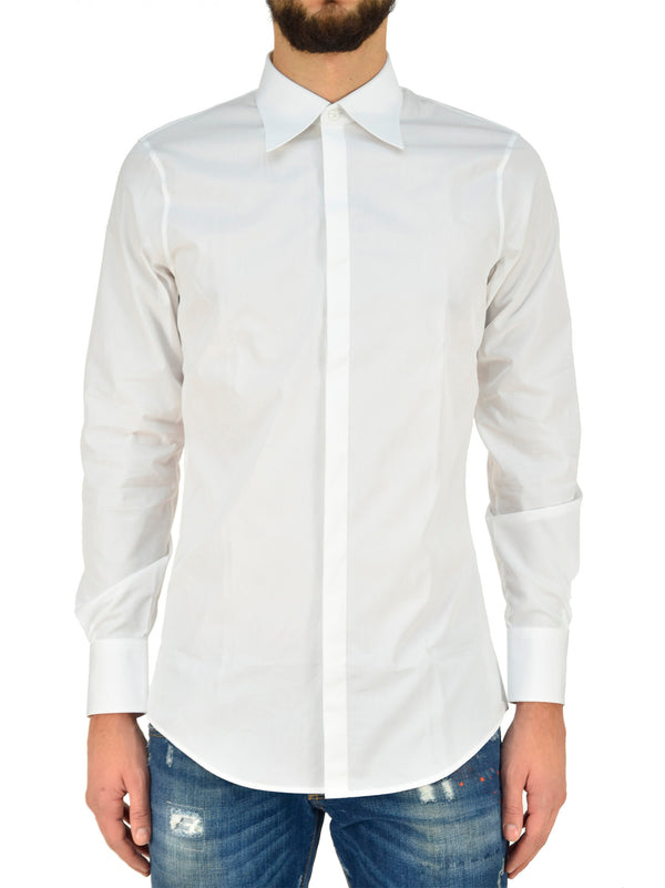 Dsquared2 Men's White Shirt Tailor Made Mod.S74DL0993S36275100