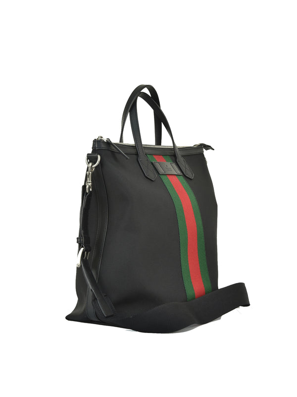 Gucci Borsello Tote Nero Uomo Technocanvas Cerniera Mod. 619751 KWT7N 1060