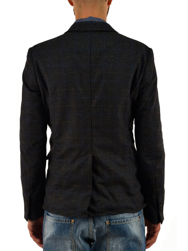 Dsquared2 Gray Blazer Jacket for Men Cotton Mod.S74BN0386S41832