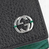 Gucci Black and Green Men's Wallet Leather Dollar Calf Mod. 610467 CAO2N 1080 