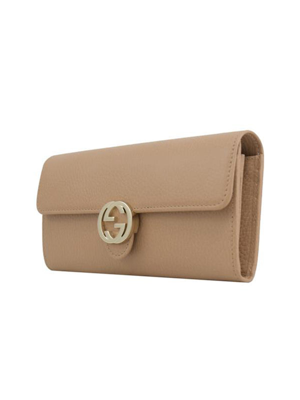 Gucci Beige Wallet Women Leather Dollar Calf Logo Mod. 615524 CAO0G 2754 