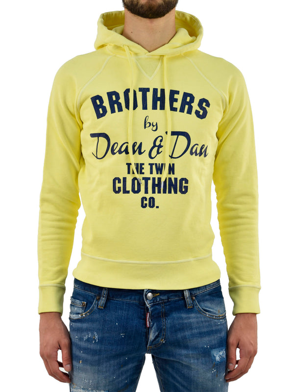 Dsquared2 Yellow Men's Cotton Sweatshirt Mod.S74GU0056S25217169