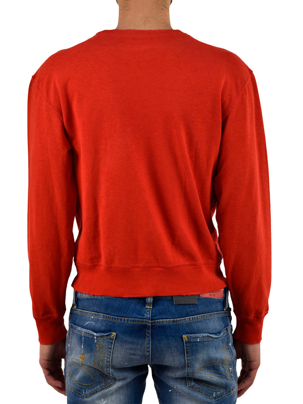 Dsquared2 Felpa Rossa Uomo Cotone Logo Mod.S74GC0635S21713307