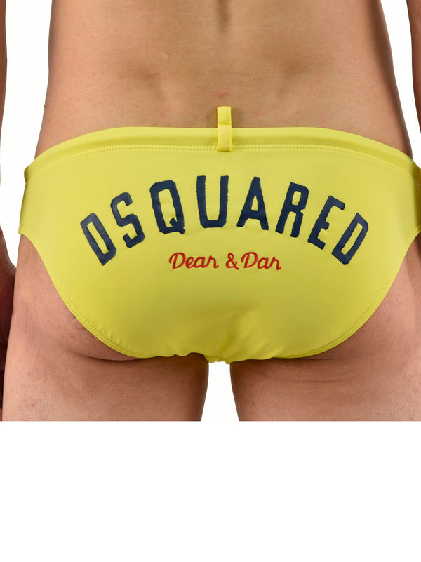 Dsquared2 Yellow Men's Swimsuit Mod.S74SG0068S20425G