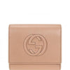 Gucci Soho Beige Women's Wallet Logo Leather Cellarius Mod. 598207 A7M0G 2754 