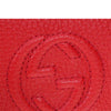 Gucci Soho Wallet Red Woman Logo Leather Cellarius Mod. 598207 A7M0G 003 6523 