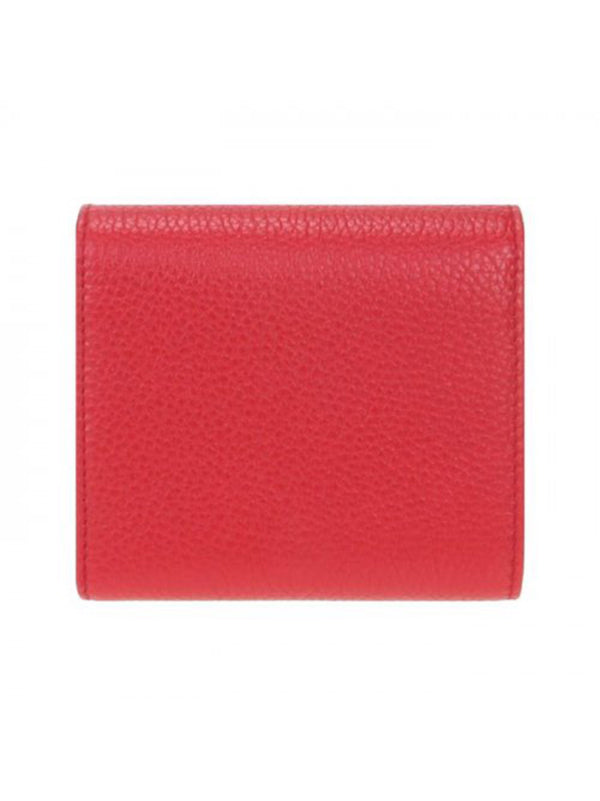 Gucci Soho Wallet Red Woman Logo Leather Cellarius Mod. 598207 A7M0G 003 6523 