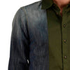 Dsquared2 Camicia Jeans Blu Uomo Inserto Tessuto Mod.S74DL0570S30114470