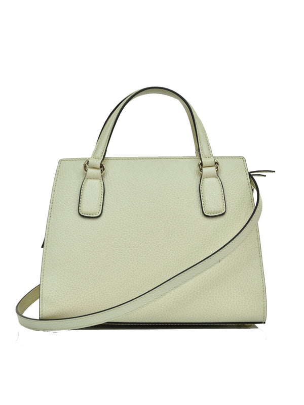 Gucci Soho White Handbag Woman Leather Dollar Calf Mod. 607722 CAO0G 006