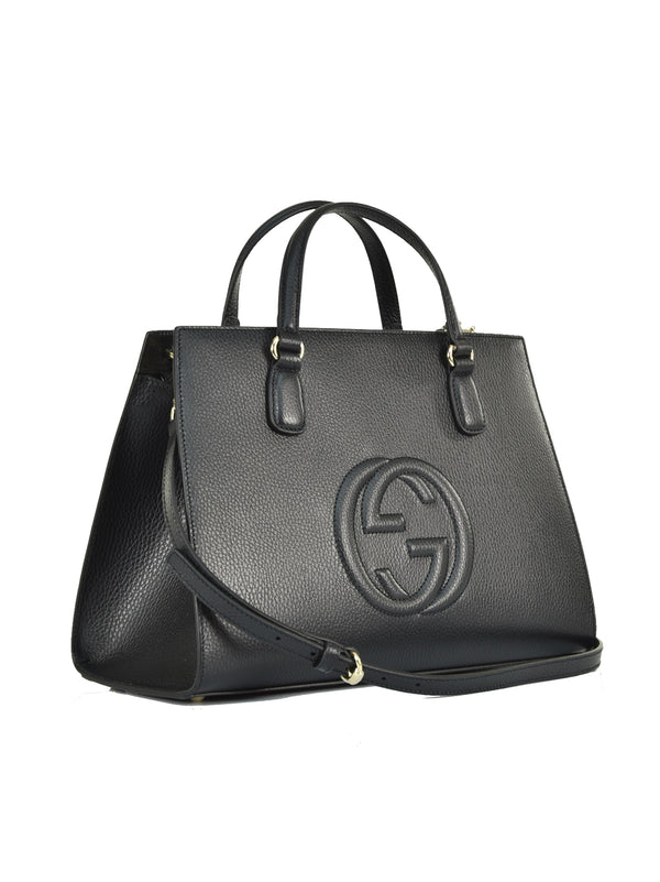 Gucci Borsa Soho Nera Donna Pelle Dollar Calf Modello 607721 CAO0G 1000