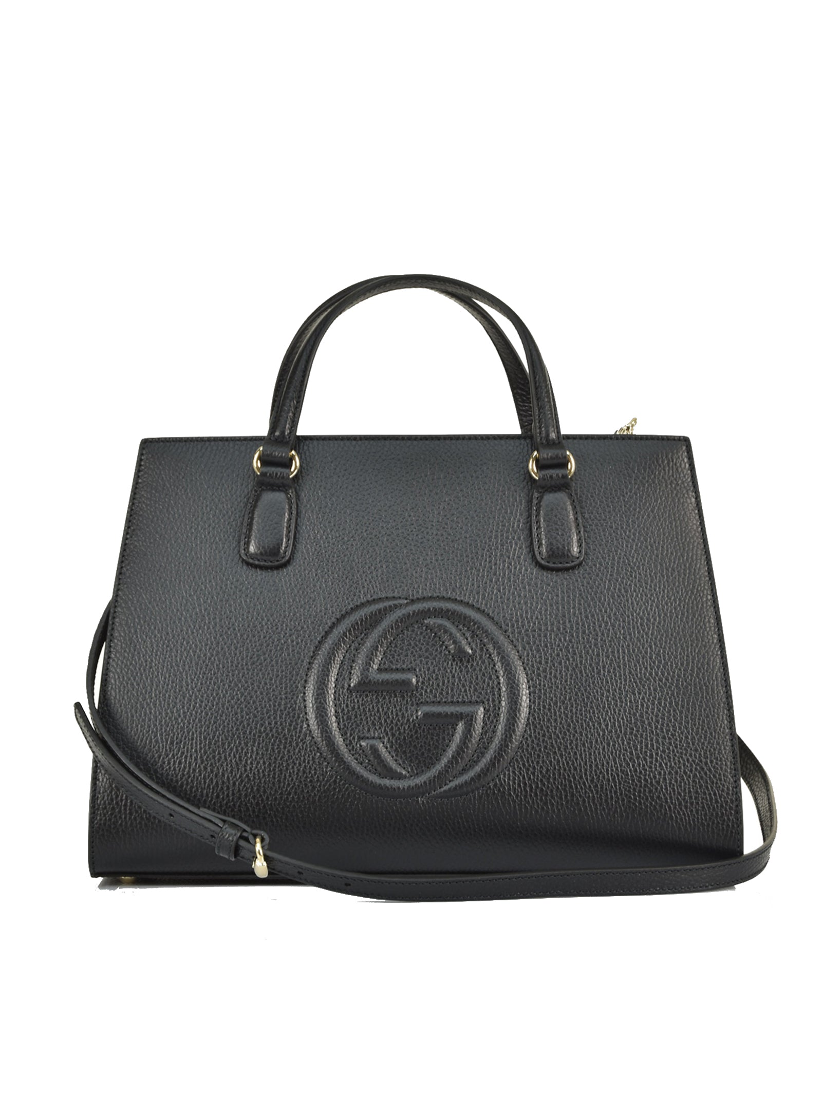 Handbag Borsa Soho Gucci Gucci Soho Handbag Black Woman Leather