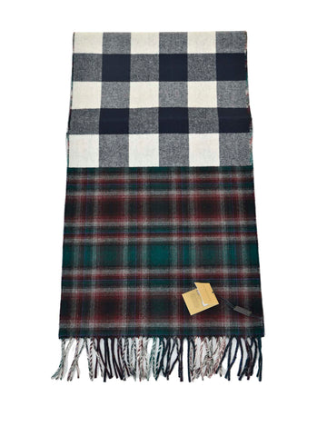 Burberry Scarf 168 x 30 Unisex Blue Wool Mod. 4060114 1 Yayo