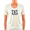 Dsquared2 T-Shirt Crema Donna Seta Stampa in Gomma Mod.S72GC0754S21498012