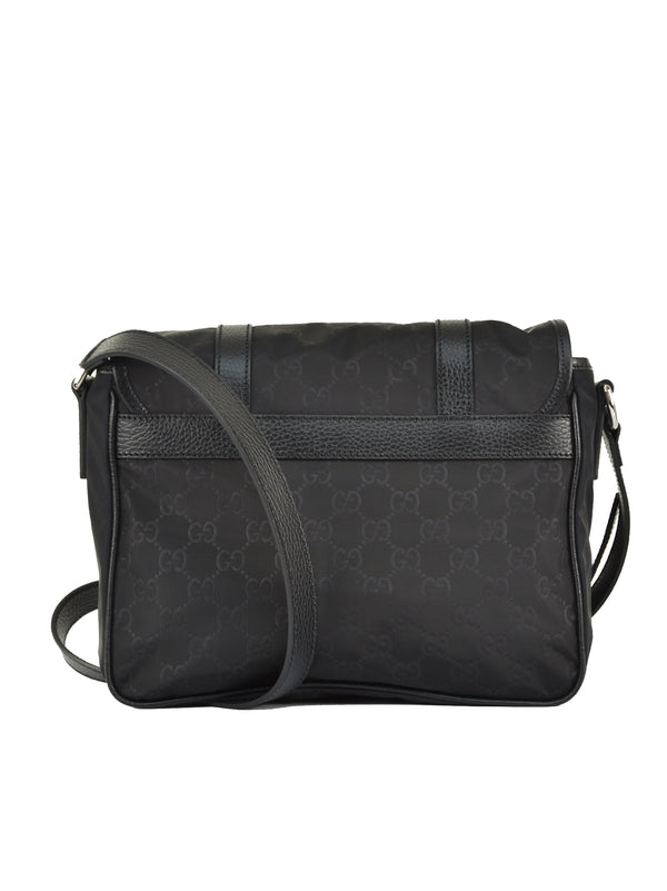 Gucci Borsa Messenger Nera Uomo Tessuto GG Canvas Mod. 510335 K28AN 1000