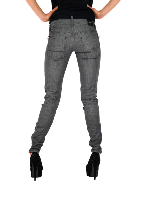 Dsquared2 Super Slim Jean Gray Women Cotton Buttons Mod.S75LA0421S30260093