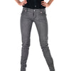 Dsquared2 Super Slim Jean Grigio Donna Cotone Bottoni Mod.S75LA0421S30260093