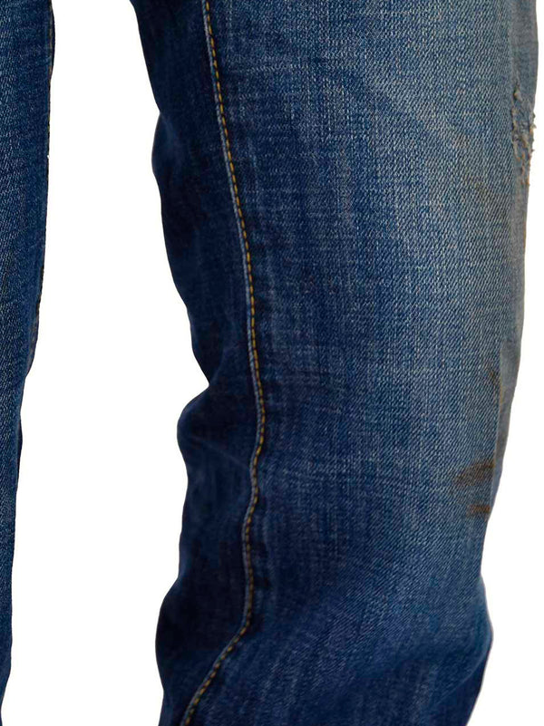 Dsquared2 Slim Jean Blu Uomo Cotone Bottoni Mod.S74LA0490S30281470