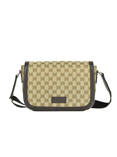 Gucci Borsello Messenger Beige Uomo Tessuto Original GG Mod. 449172 KY9KN 9886