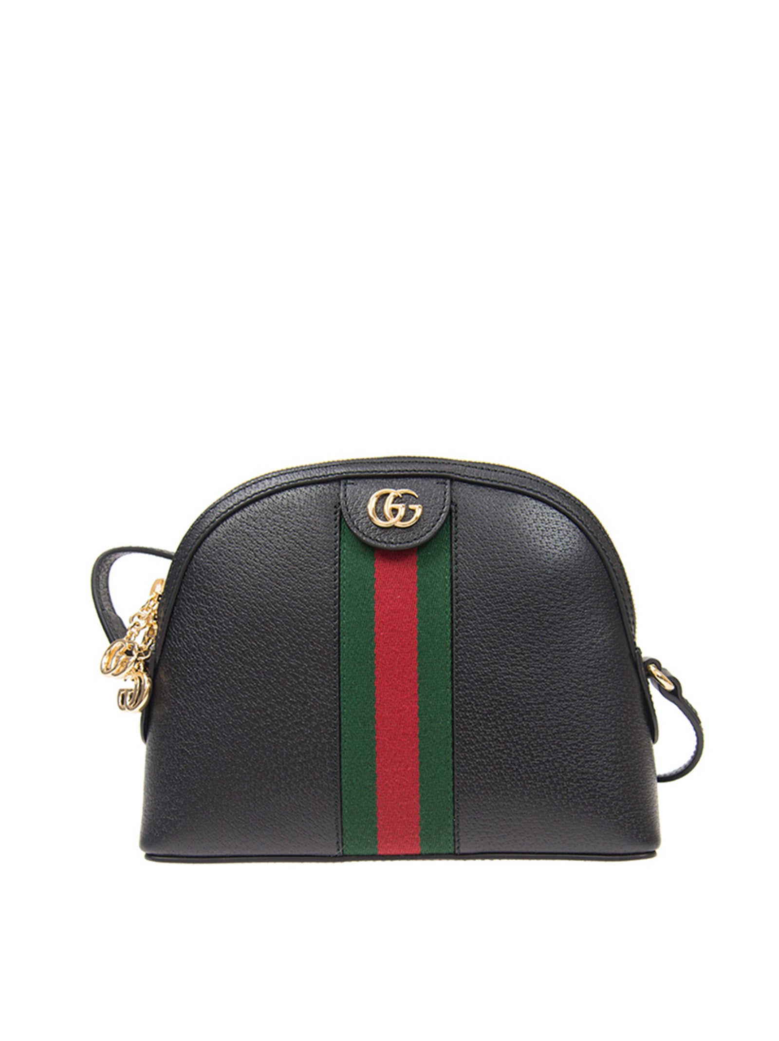 Gucci Black Ophidia Leather and Sherry Handbag Mod. 719881 DJ2DG 1060 Yayo