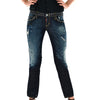 Dsquared2 Slim Cropped Jean Blu Donna Cotone Cerniera Mod.S75LA0314S30295089