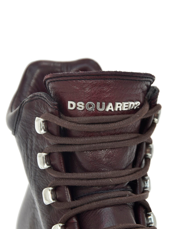 Dsquared2 Stivaletto con Lacci Rosso Uomo Mod.W15LA1230154066