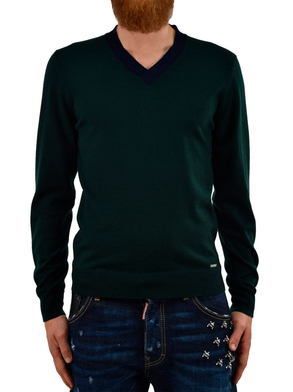 Dsquared2 Green Pullover Men's Wool Mod.S71HA0495S14587650