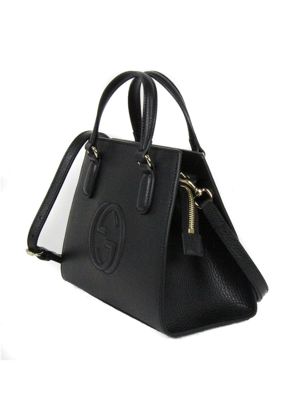 Gucci Borsa Soho Nera Donna Pelle Dollar Calf Modello 607722 CAO0G 1000