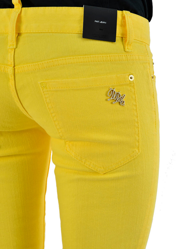 Dsquared2 Pat Jean Giallo Donna Cotone Bottoni Mod.S75LA0417S39781015