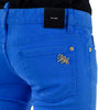 Dsquared2 Pat Jean Blu Donna Cotone Bottoni Mod.S75LA0417S39781083