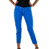 Dsquared2 Pat Jean Blu Donna Cotone Bottoni Mod.S75LA0417S39781083