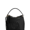 Gucci Soho Handbag Black Women's Leather Cellarius Mod. 536194 A7M0G 1000 