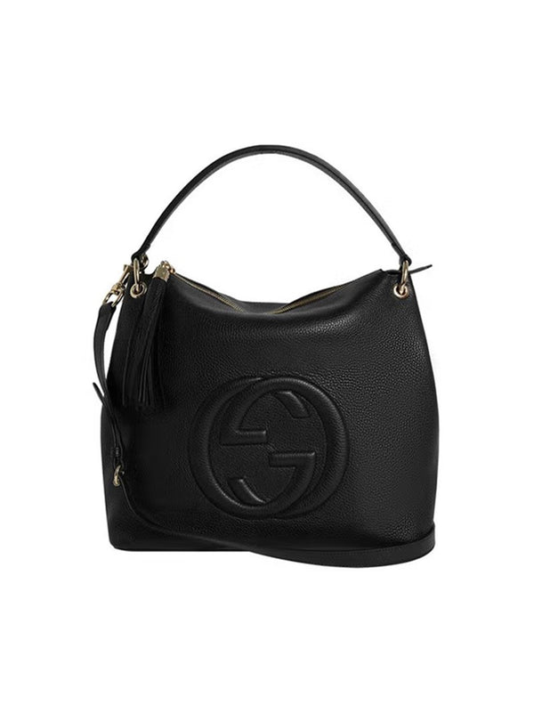 Gucci Borsa Soho Nera Donna Pelle Cellarius Modello 536194 A7M0G 1000