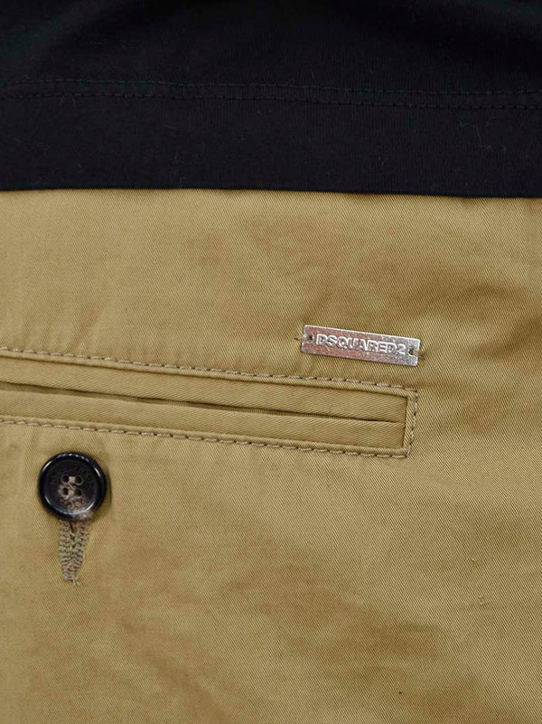 Dsquared2 Beige Men's Cotton Drawstring Trousers Mod.S71KA0957S41796111