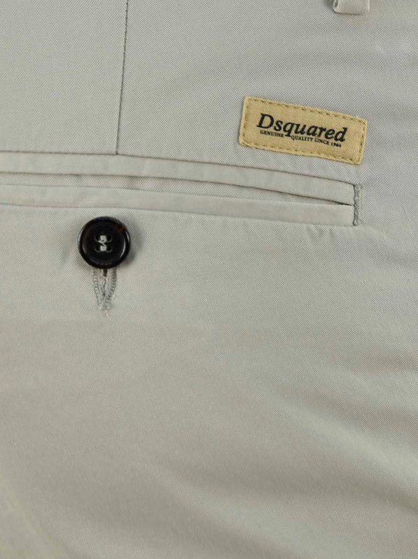 Dsquared2 Beige Men's Trousers Cotton Buttons Mod.S74KA0618S41796800