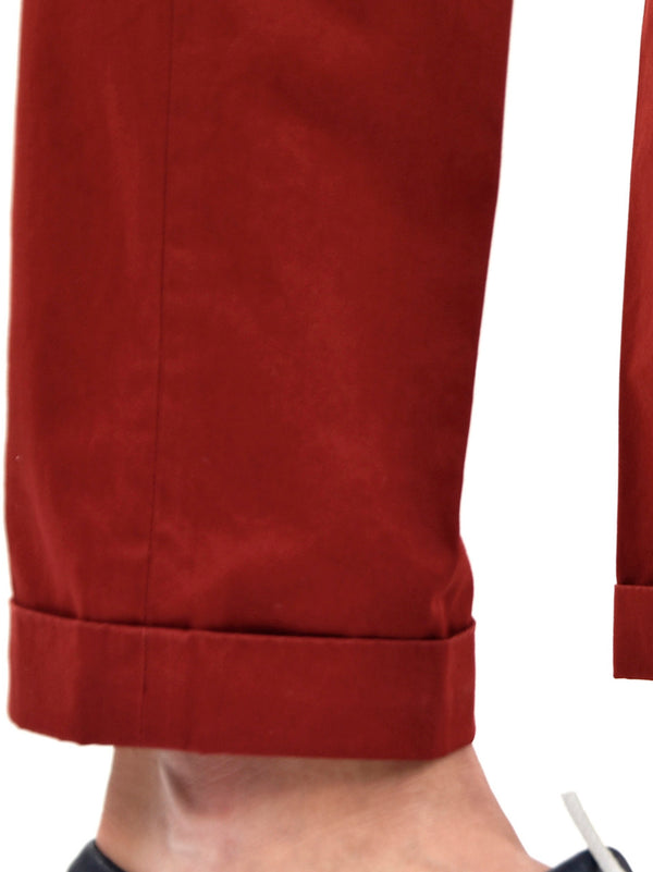 Dsquared2 Pantalone Rosso Uomo Cotone Bottoni Mod.S74KA0618S41796309