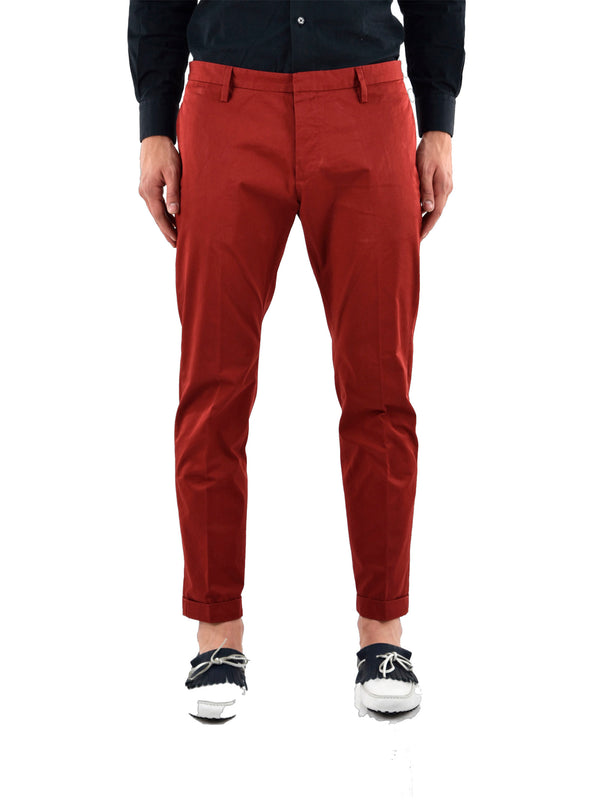 Dsquared2 Red Men's Trousers Cotton Buttons Mod.S74KA0618S41796309