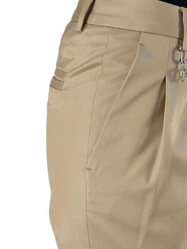 Dsquared2 Pantalone Beige Donna Cotone Cerniera Mod.73KA14238104020