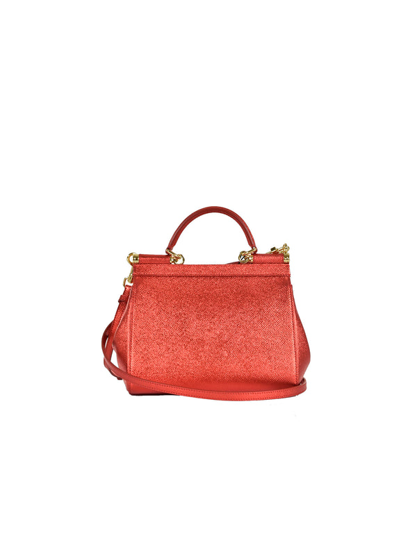 Dolce&Gabbana Microbag a Spalla Rossa Donna Pelle Mod. Sicily BB6003 AP2871 87572