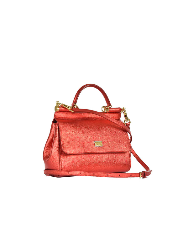 Dolce&Gabbana Microbag a Spalla Rossa Donna Pelle Mod. Sicily BB6003 AP2871 87572