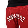 Dsquared2 Pantalone di Tuta Rosso Uomo Cotone Stampa Mod. S74KB0177S25030305